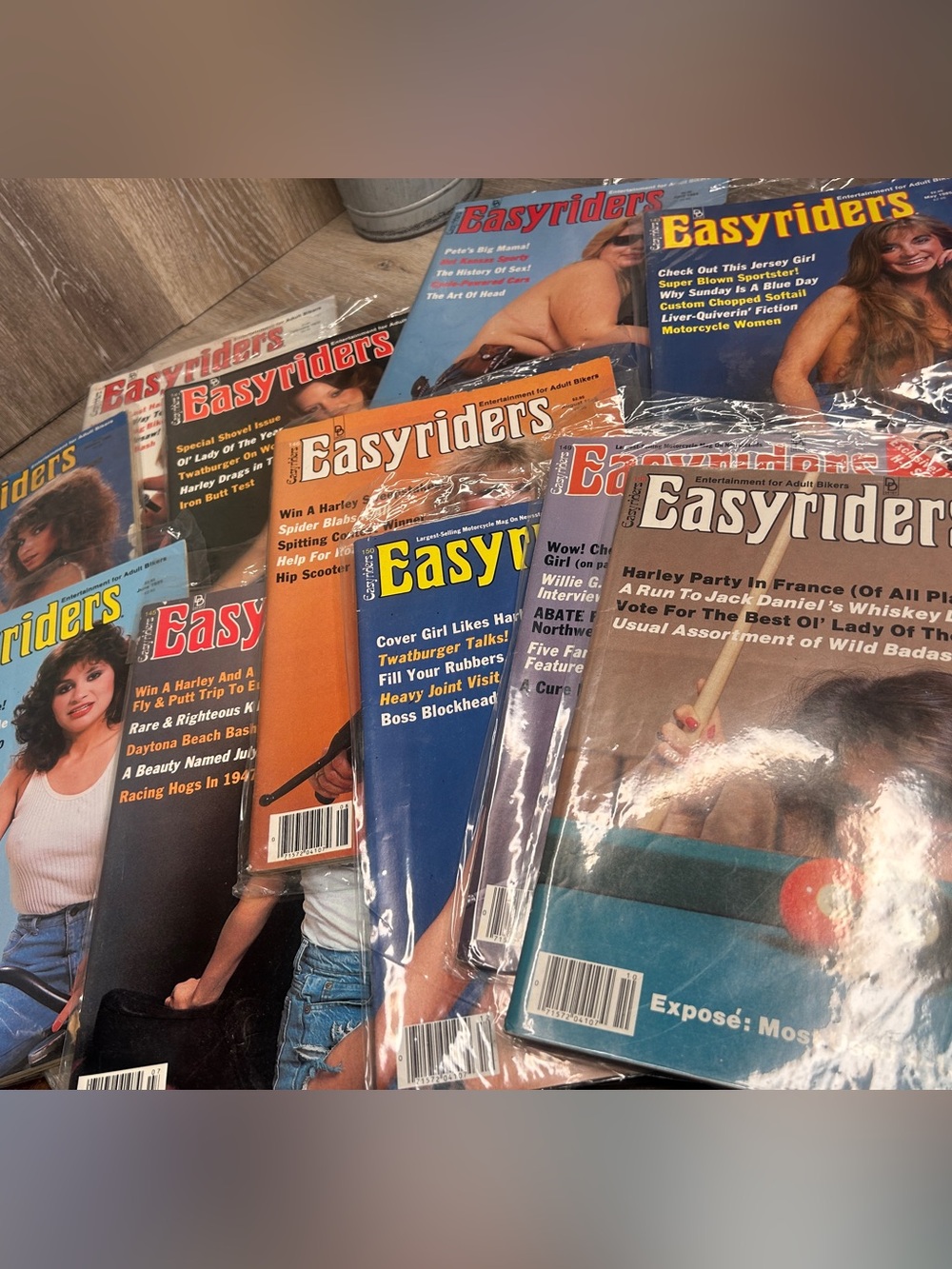 Vintage 1985 Easyriders Magazine Lot 11 Issues Biker Harley Motorcycle Chopper